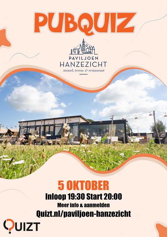 Pubquiz Paviljoen Hanzezicht Kampen oktober