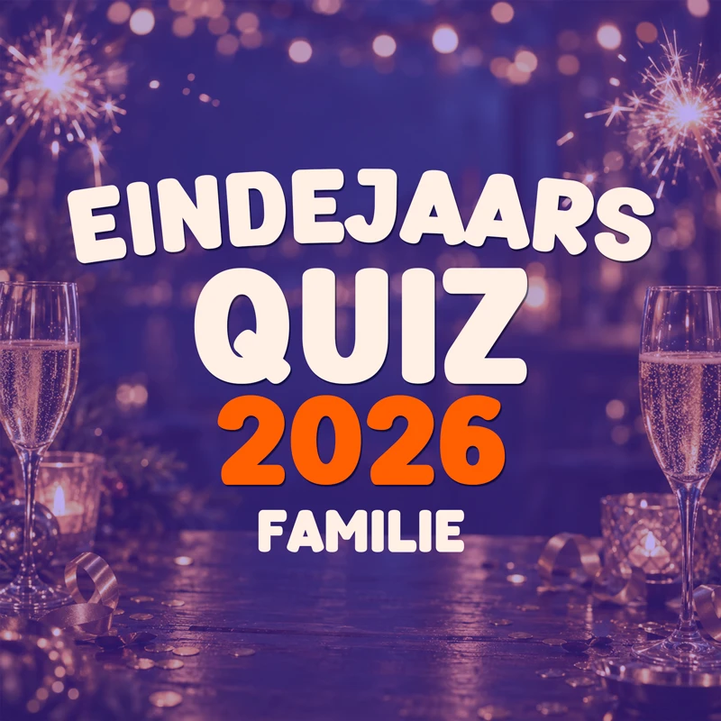 Eindejaarsquiz 2026 Familie - kant-en-klare pubquiz